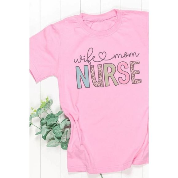 Boutique Wife Mom Nurse Tee Size Medium - Picture 1 of 5